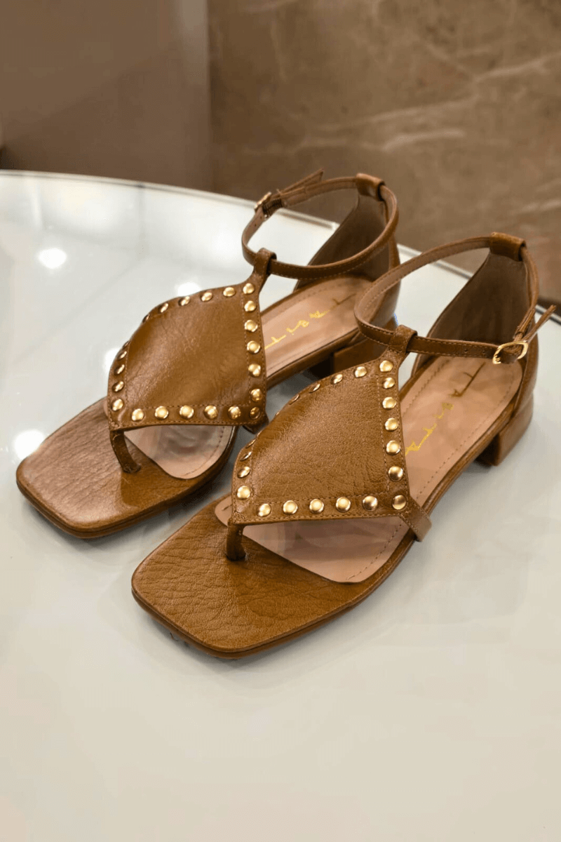 Sandália Baixa Caramelo