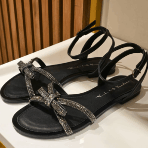 Sandália Rasteira de Festa