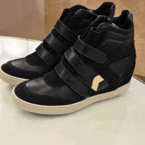 Tênis Wedge Cano Alto Preto